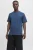 JACK & JONES CORE regular T-shirt met textuur donkerblauw
