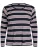 Zizzi Slaapshirt ‘Meillie’  donkerblauw / oudroze / wit