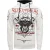 Sweatshirt met rockerprint