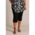 Colletta slim regular waist bermuda short zwart