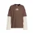 Me & My Monkey longsleeve met backprint – donkerbruin
