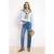 TRENDYOLMİLLA Dames Blauw Effen Recht Hoge taille Jeans