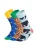DillySocks Sokken ‘Exotic Trio’  beige / pastelblauw / geel / groen