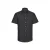 Russell Collection Heren Oxford Getailleerde Overhemd met Korte Mouwen (Zwart)