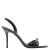 Mango imitatieleren sandalen met naaldhak – zwart