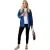 Biba Biba-denimshirt met lange mouwen voor dames (Blauw)