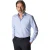 Katoenen Eton overhemd lichtblauw slim fit geweven