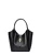 Isabella Rhea Zwart Rundleer Tas