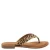 Lazamani Jule teenslippers met panterprint beige/zwart