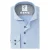 R2 Overhemd Knitted Herringbone Lichtblauw –