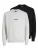 JACK & JONES Sweatshirt  lichtgrijs / zwart / wit