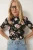Bloemmotief Halve Col Blouse