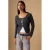 MANGO TEEN vest antraciet rib gebreid