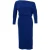 Trendyol Curve Dames Blauw Effen Maxi Lang Casual Bodycon Grote maten Jurk