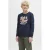 JACK&JONES – JJELOGO TEE LS O-NEC 2 COL AW25 NOOS JNR – Jongens – Lange mouwen shirts – navy –