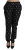 Dolce & Gabbana Dameszwarte bedrukte Mid Waist Skinny Zijden Broek
