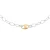 Orphelia Dames 925 Sterling Zilveren Ketting – Zilver/Goud ZK-2649