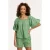 Shiwi Ladies Elza Blouse 3d Palm Embro Green Greek Palm