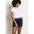 LOLALIZA slim regular waist chino short donkerblauw