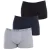 Verpakking van 3 Heren Bamboo Katoen Stretch Boxers Q501