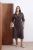 Trendyol Curve Dames Bruin Effen Maxi Lang Casual Recht Grote maten Jurk