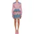Moschino Polka Dot Dress In Trompe-l’Œil Poplin Pink