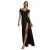 Vrouwelijke Off-Shoulder Geplooide Jurk Goddiva Scuba