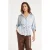 Smashed Lemon Blouse met structuurstreep en tailleceintuur |