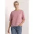 Street One Dames Shirt met ronde hals en structuur in Roze