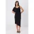 TRENDYOLMİLLA Dames Zwart Effen Midi Kort Bodycon Jurken