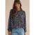 Blouse met lange mouwen en minimalistische print