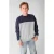 Shoeby sweater – grijs/donkerblauw