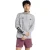 New Balance Slanke sporttop met hoge kraag voor heren (Grijs/Zwart)