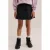 WE Fashion denim korte plooirok – zwart