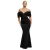 Vrouwelijke jurk met gedrapeerde mouwen Goddiva Off The Shoulder Maxi