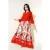 Geprinte V-hals Maxi-jurk met knoopsluiting