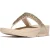 FitFlop Lulu crystal-mix metallic toe-post sandals