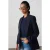 Oversized Lange Crepe Blazer Jas
