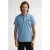 Petrol Industries regular polo blauw met textuur