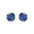 Luxenter oorbellen, 925 sterling zilver, otieno en blauw topaas hydrothermale kwarts met 18K vergulde afwerking