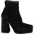 Proenza Schouler Block Heel Platform Boots in Zwart Suède