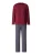 CALIDA Pyjama lang  marine / bordeaux / wit