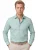 Overhemd Eterna comfort fit groen semi wide spread boord