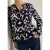 Cecil Dames Gedessineerde blouse in Blauw