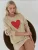 Hiccup Sweatshirt  beige / rood / zwart