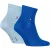 Tommy Hilfiger Enkelsokken met geborduurd logogaren voor heren (set van 2) (Blauw/lichtblauw)