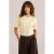 WE Fashion T-shirt met backprint lichtgeel