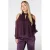 MS Mode top met cut-out – aubergine