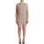 Dolce & Gabbana Beige Geruite Mouwloze Mini Shift Jurk voor Vrouwen