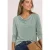 Shirt met Silk-Look en watervalhals aan de voorkant